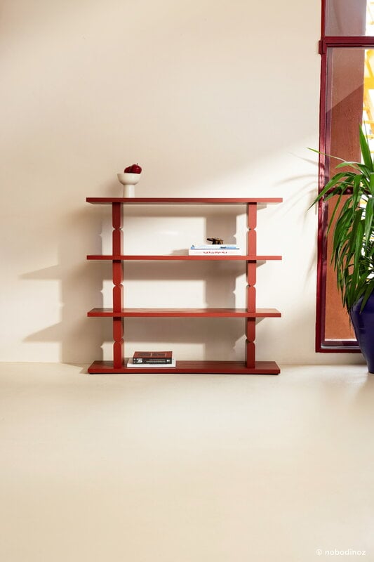 Nobodinoz Noon bookshelf, burnt red, view 8