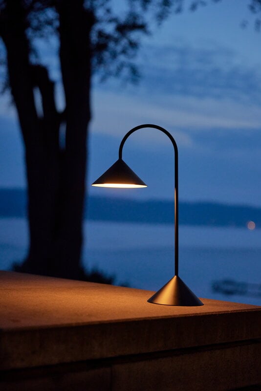 Frandsen Grasp portable table lamp, 47 cm, matt black, decoration image