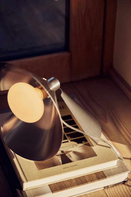 Frandsen Peel table lamp, brushed stainless steel, decoration image