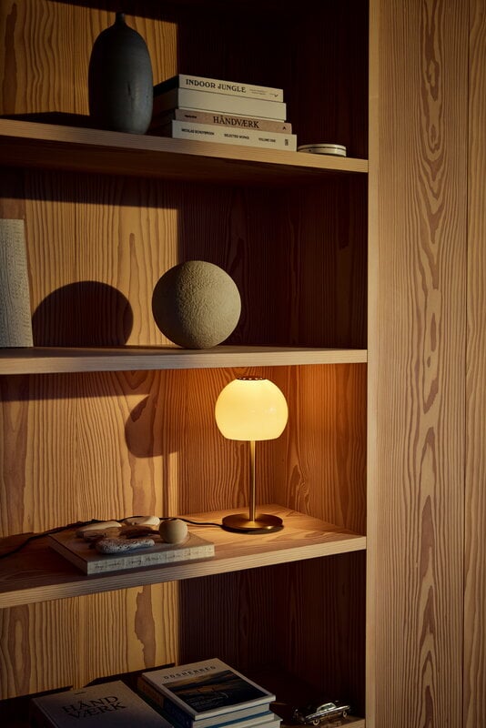 Frandsen Ball Glass table lamp, 18 cm, amber, decoration image