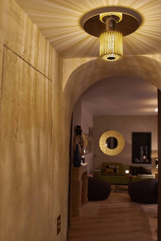 DCWéditions In The Sun 270 wall/ceiling lamp, gold - gold, decoration image