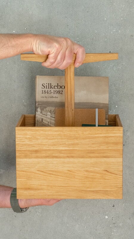 Ro Collection Toolbox container, high, oiled oak, decoration image