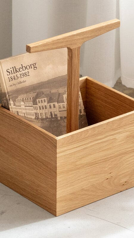 Ro Collection Toolbox container, high, oiled oak, decoration image