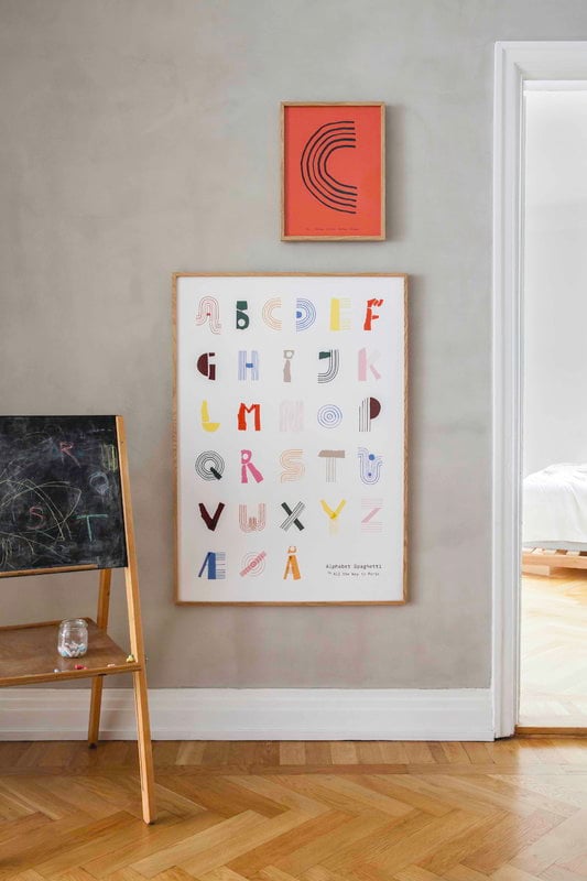 Levere Meningsfuld Estate MADO Alphabet Spaghetti poster, 50 x 70 cm, multicolour | Finnish Design  Shop