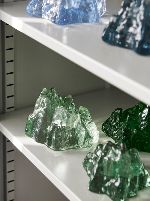 Kosta Boda The Rock votive, 91 mm, emerald green, decoration image