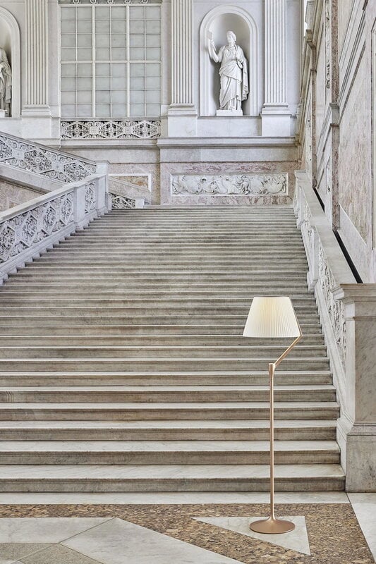 Kartell Angelo Stone floor lamp, champagne, decoration image
