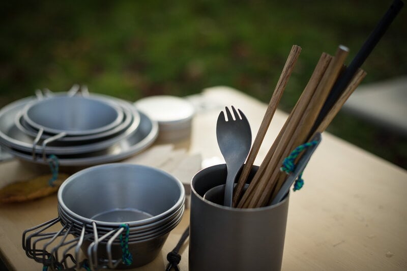 Snow Peak Titanium spork, view 2