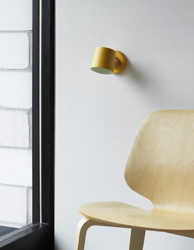 semester Mammoet beheerder Rise wall lamp, hardwired, yellow | Finnish Design Shop