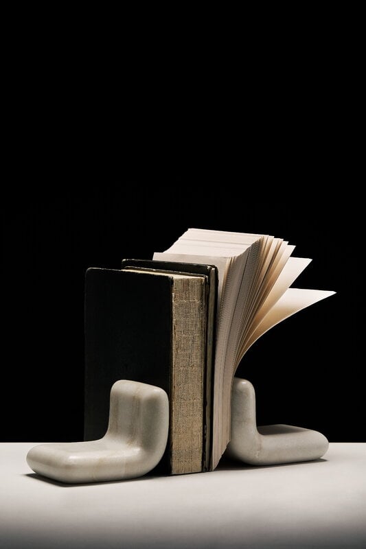 Tom Dixon Stone bookends, 2 pcs, white, decoration image