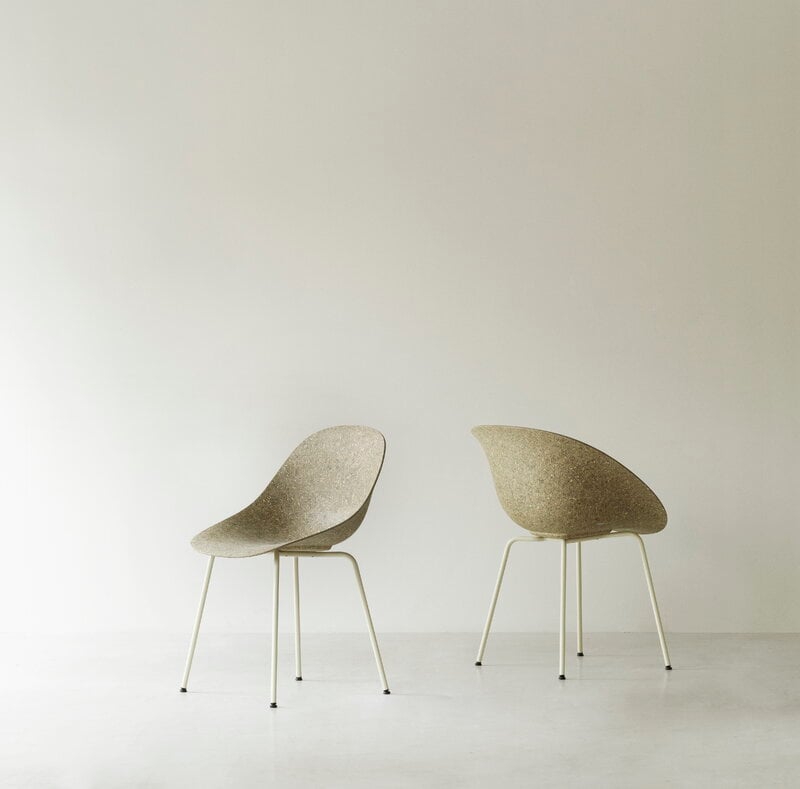 Normann Copenhagen Mat chair, cream steel - seaweed, view 5