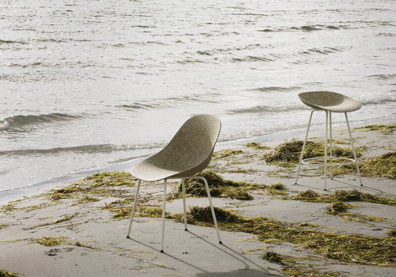 Normann Copenhagen Mat chair, cream steel - seaweed, view 9