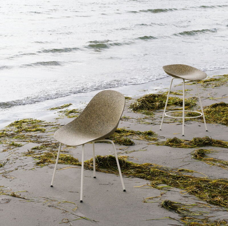 Normann Copenhagen Mat chair, cream steel - seaweed, view 8