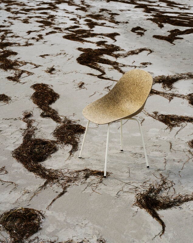 Normann Copenhagen Mat chair, cream steel - seaweed, view 2