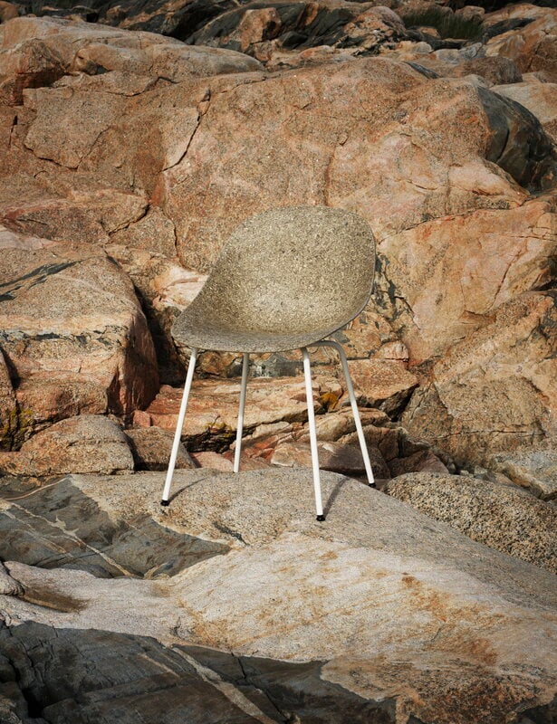 Normann Copenhagen Mat chair, cream steel - seaweed, view 14