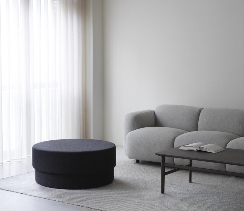 Normann Copenhagen Silo pouf, large, grey, decoration image