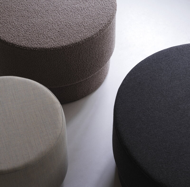 Normann Copenhagen Silo pouf, large, grey, decoration image