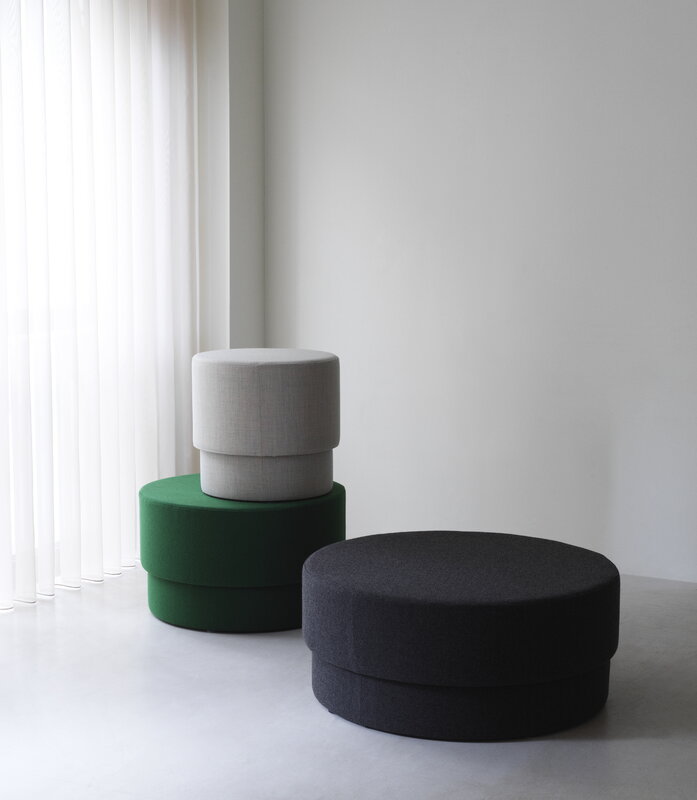 Normann Copenhagen Silo pouf, large, grey, decoration image