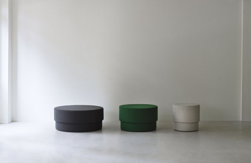 Normann Copenhagen Silo pouf, large, grey, decoration image