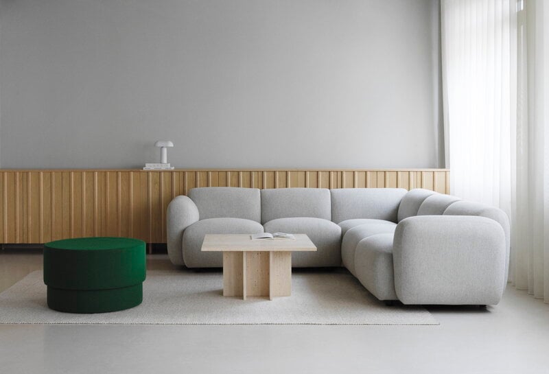 Normann Copenhagen Silo pouf, medium, green, decoration image
