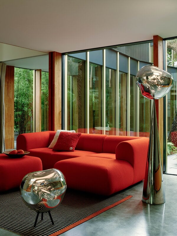 Tom Dixon Bobble cushion, 45 x 45 cm, orange, decoration image