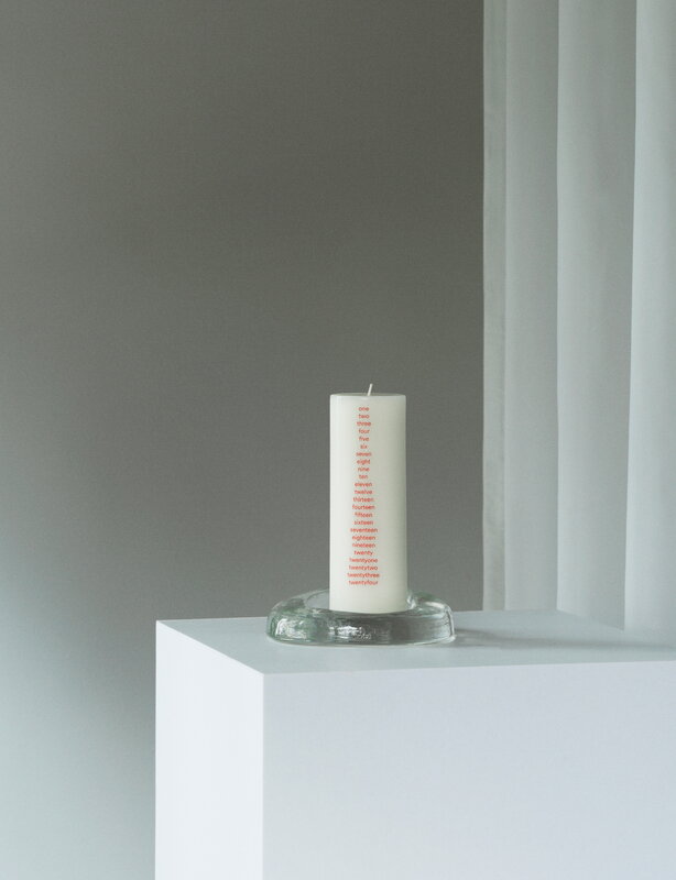 Normann Copenhagen Portavelas Odd, vidrio transparente, imagen de decoración
