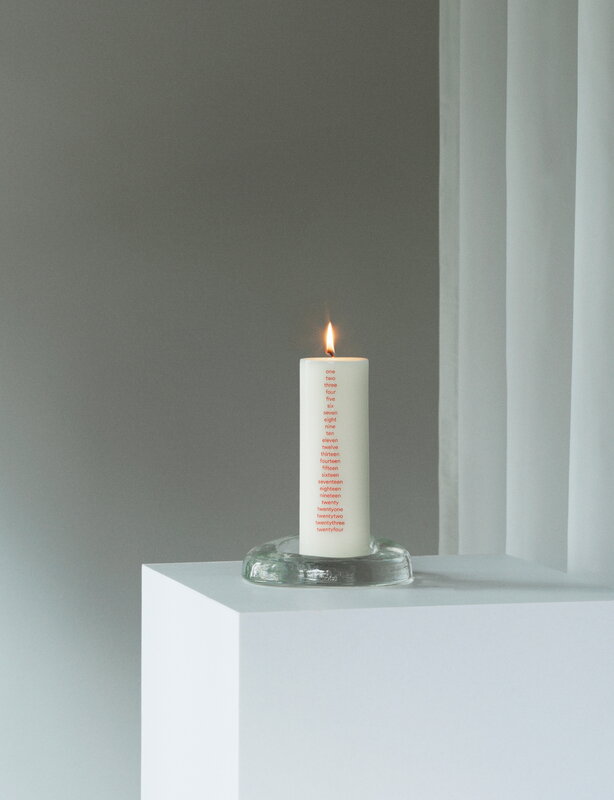 Normann Copenhagen Portavelas Odd, vidrio transparente, imagen de decoración