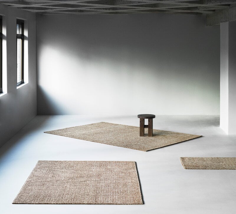 Normann Copenhagen Flick rug, 80 x 200 cm, off white - brown, decoration image