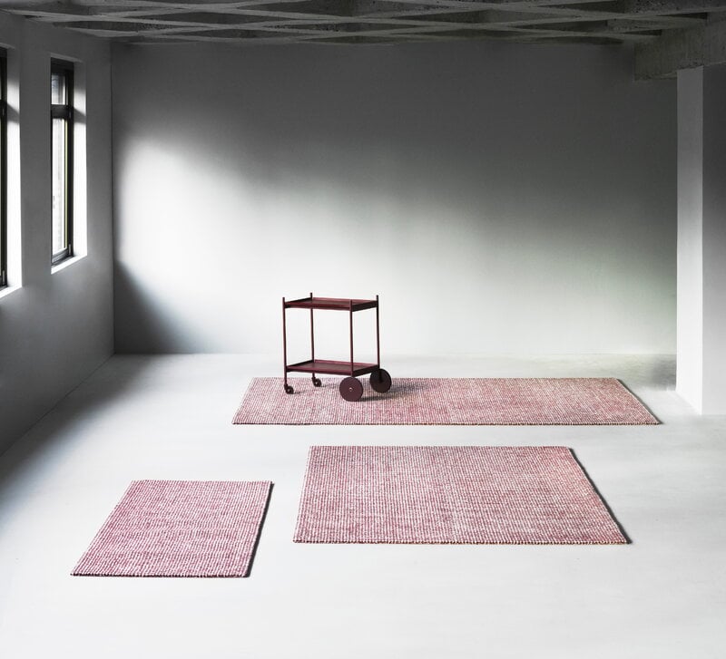 Normann Copenhagen Tapis Flick, 200 x 300 cm, blanc cassé - bordeaux, image décorative