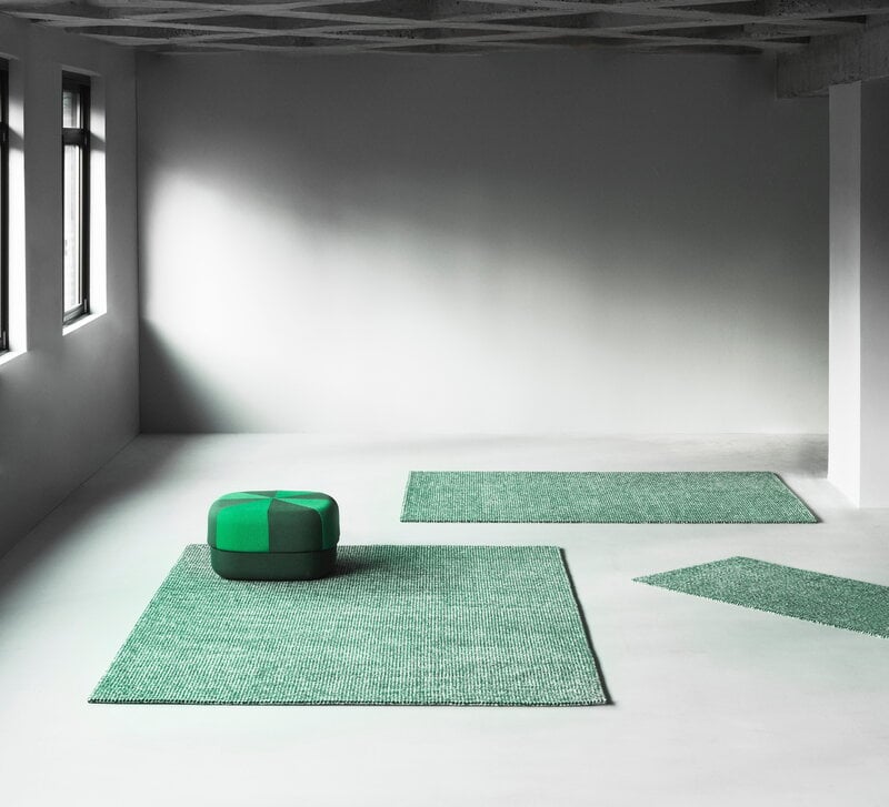 Normann Copenhagen Flick rug, 80 x 200 cm, off white - dark green, decoration image