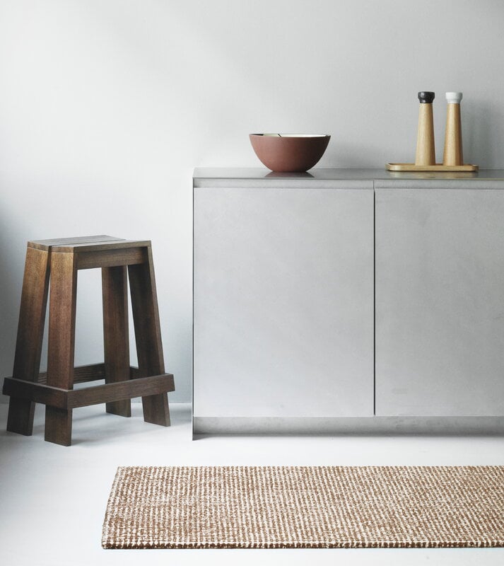 Normann Copenhagen Flick rug, 80 x 200 cm, off white - brown, decoration image