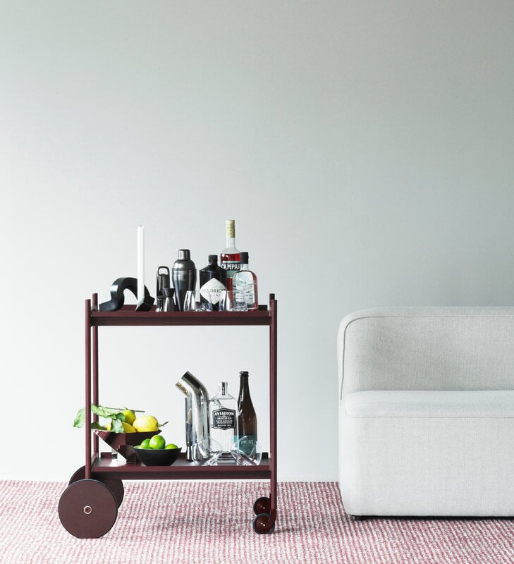 Normann Copenhagen Tapis Flick, 200 x 300 cm, blanc cassé - bordeaux, image décorative