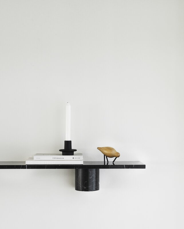Normann Copenhagen Sten shelf, 120 cm, black marble, decoration image