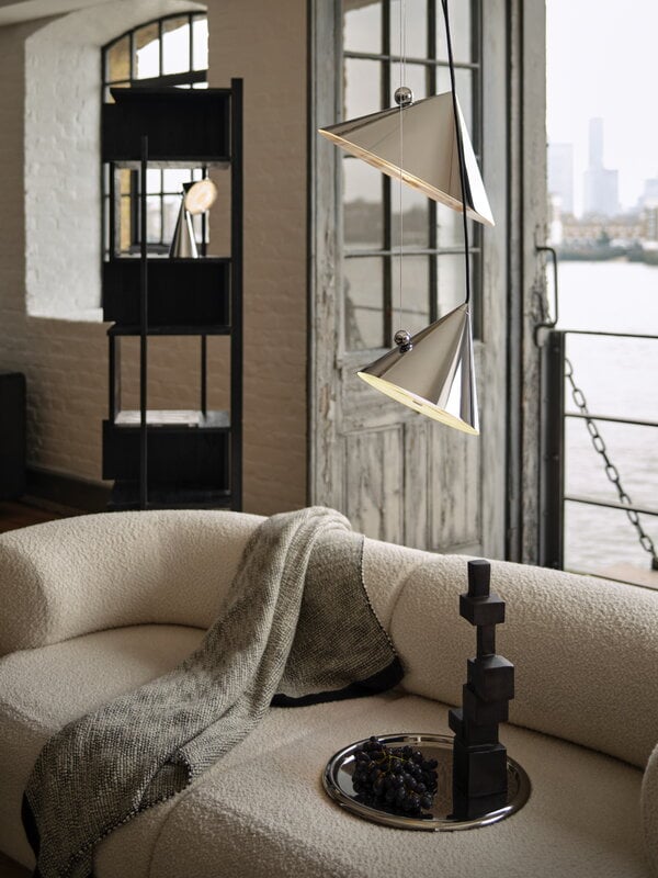 Tom Dixon Pose pendant lamp, 25 cm, silver, decoration image