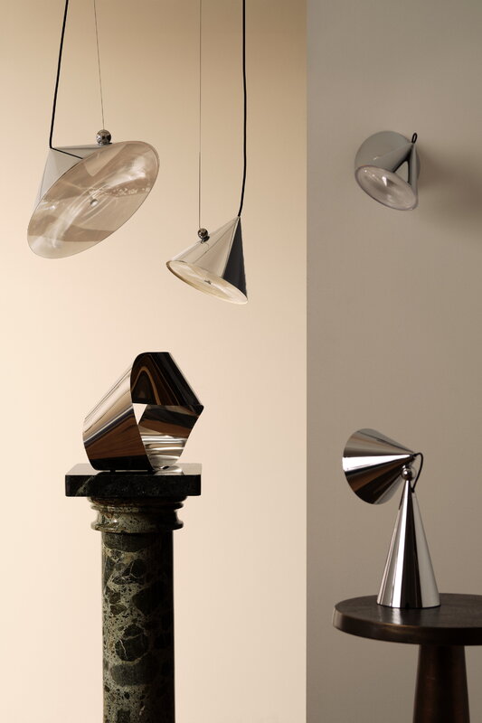 Tom Dixon Pose pendant lamp, 25 cm, silver, decoration image