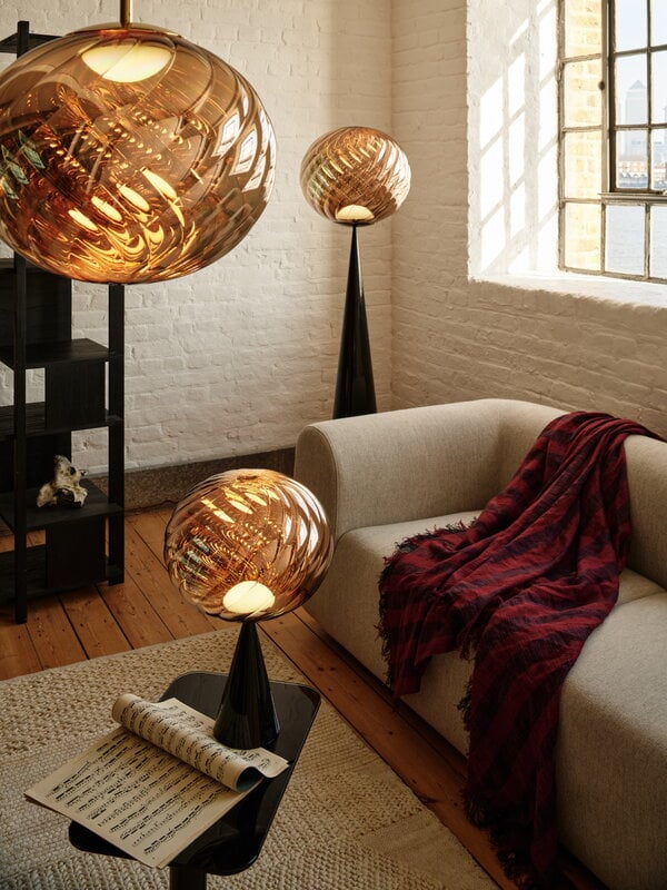 Tom Dixon Band plaid, 160 x 200 cm, bordeaux - noir, image décorative