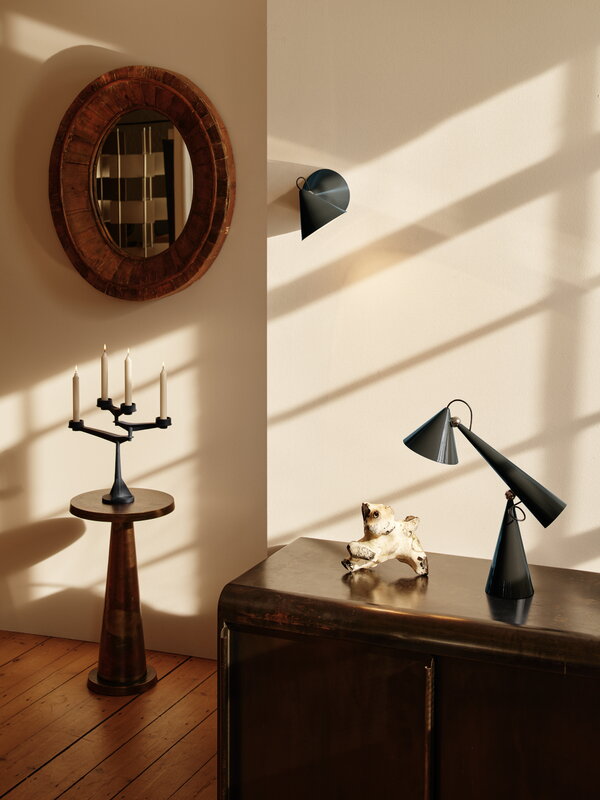 Tom Dixon Spin Mini candelabra, blue, decoration image