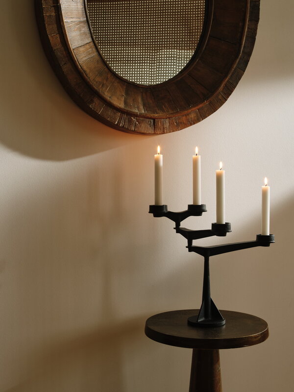 Tom Dixon Spin Mini candelabra, black, decoration image