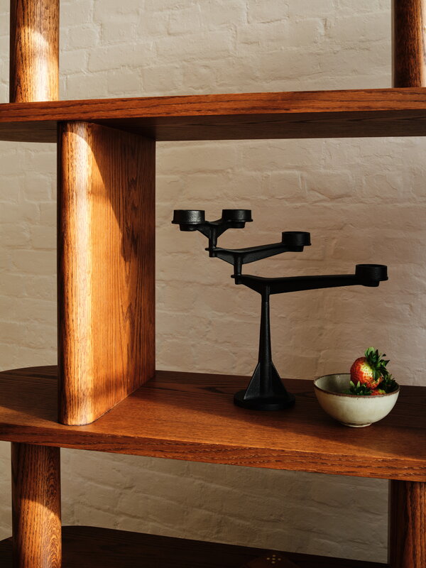 Tom Dixon Spin Mini candelabra, black, decoration image