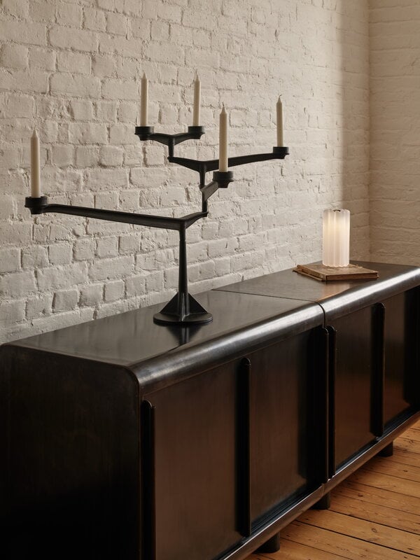 Tom Dixon Spin candelabra, black, decoration image