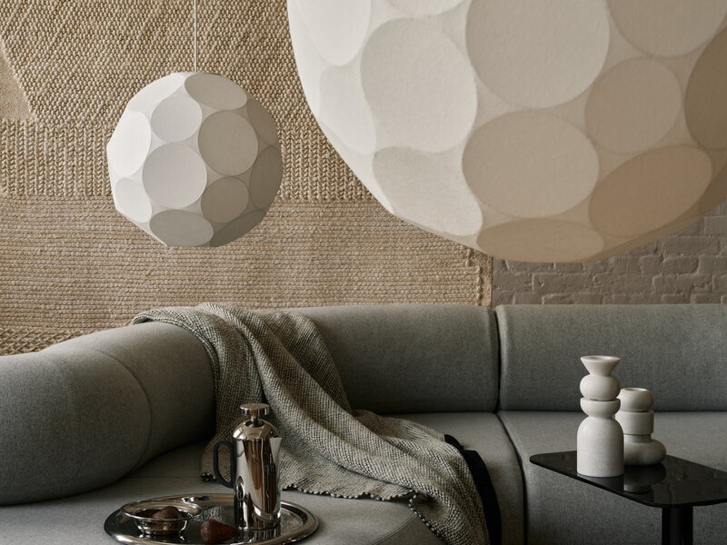 Tom Dixon Soft pendant, 60 cm, white, decoration image