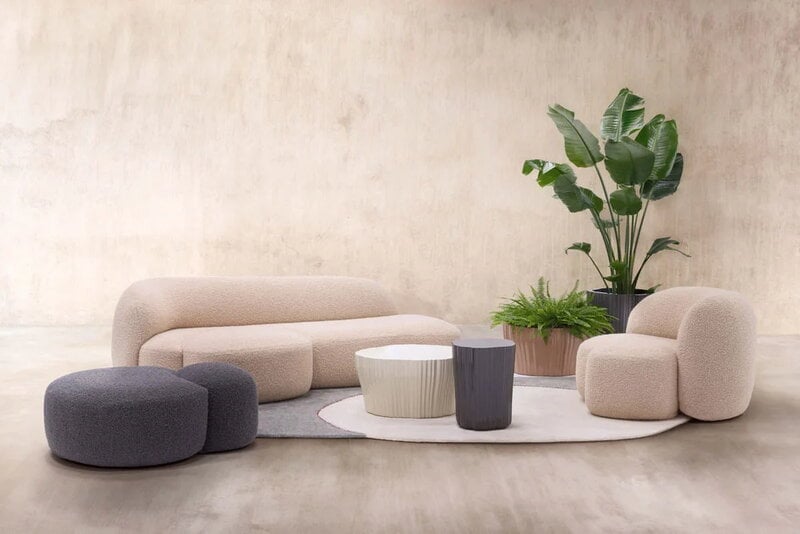 Kartell Corteza side table, charcoal, decoration image