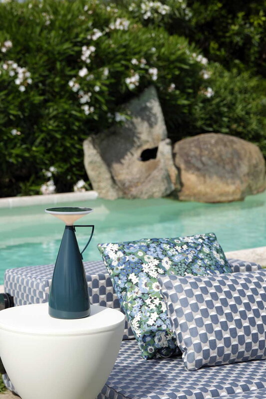 Kartell Camomille portable table lamp, petrol, decoration image