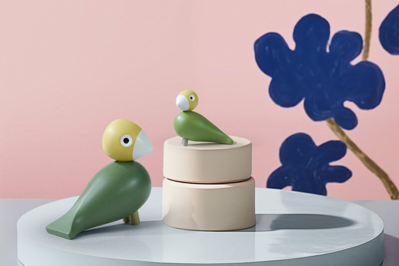 Kay Bojesen Denmark Songbird Liv & Lykke, green, decoration image