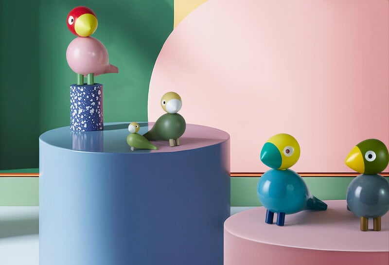 Kay Bojesen Denmark Songbird Liv & Lykke, green, decoration image