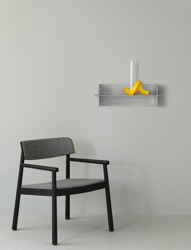 Normann Copenhagen Timb sillón lounge, negro - Hallingdal 166 gris, imagen de decoración