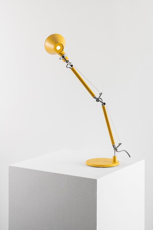 Artemide Tolomeo Micro table lamp, yellow, decoration image
