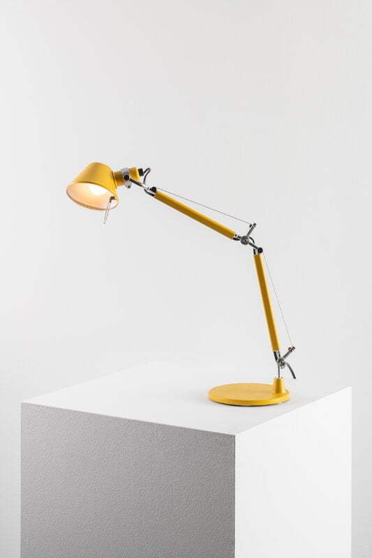 Artemide Tolomeo Micro table lamp, yellow, decoration image
