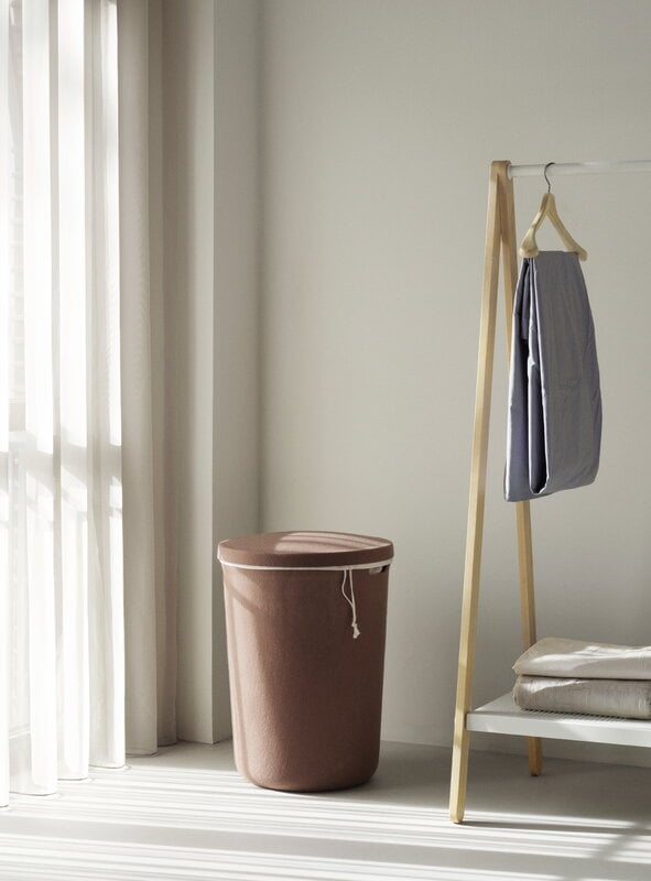 Normann Copenhagen Hide laundry basket, brown, decoration image