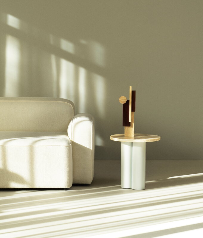 Normann Copenhagen Join sculpture, large, ash - carbonized ash, decoration image