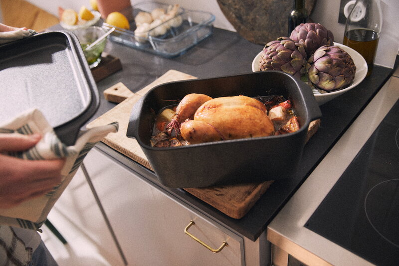 Rosendahl Bake’n Roast gryta, 5,0 L, grå, dekorationsbild